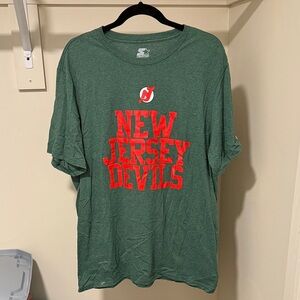 STARTER • Green NJ Devils Shirt (XL)
